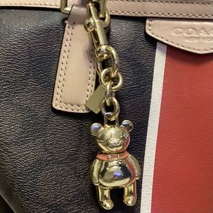 Coach 3D Teddy Bear Key FOB